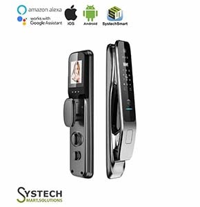 3D Face Recognition Smart Door  Lock with HD Camera and Display