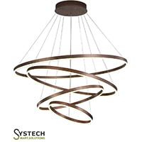 4 rings LED pendant light for living room  84W