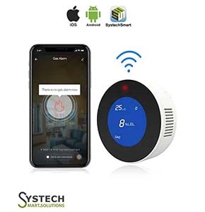 App Control WiFi Gas Leak Detector With Large LCD display