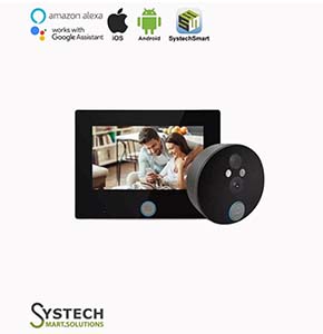 Door Peephole Viewer Camera wifi Video Doorbell with 4.3inch Monitor