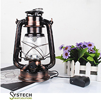 LED Hurricane Lantern Rechargeable 18650 Battery