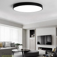 Modern Ceiling Light  European Modern Surface Mounted Round Warm White Daylight LED Ceiling Fan Light Modern Bedroom Pendant Spot Lighting 22w