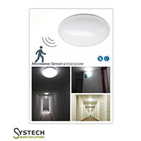 Motion Sensor Ceiling Light For Corridor 12W 15W 18W Rechargeable Emergency LED