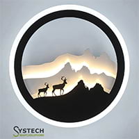 Round modern bedroom lights decorative led wall lamps