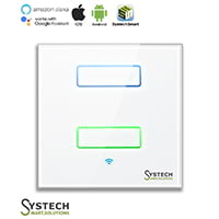 SB 2 Gang Smart WiFi Light Switch