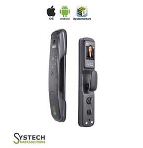 Smart wifi Door Lock with 360 Degree HD Camera and Display