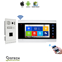 Smart WiFi doorbell with Fingerprint  video Access Control and Intercom with Remote Control by Smartphone Model86706  84211F-CRAHD13