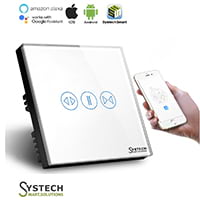 Smart Wifi Curtain Switch Work With Phone APP RemoteTimer Control Compatible Alexa  Google Assistant