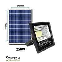 Solar Flood 250w Outdoor Waterproof LED Light