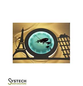 Wall Clock With LED Wall Lamp