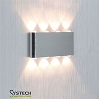 Wall Light Led With 8 Pcs Lamp Beads Square Arc Shape