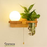 modern indoor led white glass ball wall lamp for home night lights nordic design